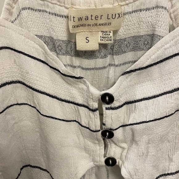 Saltwater luxe romper with front cutout - Picture 2 of 4